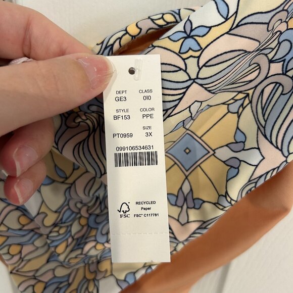 J. Crew NWT Curved-waist Cheeky Bikini Bottom, 3X - Picture 3 of 7